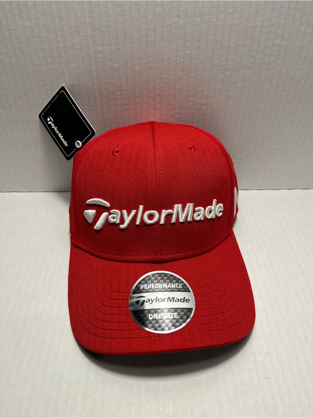 TaylorMade TP5 Golf‎ Hat One Size Fits All Tour Authentic Red (New w/ Tags)